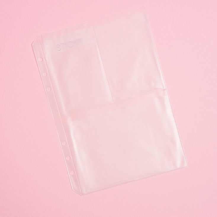stickii clear storage sleeve