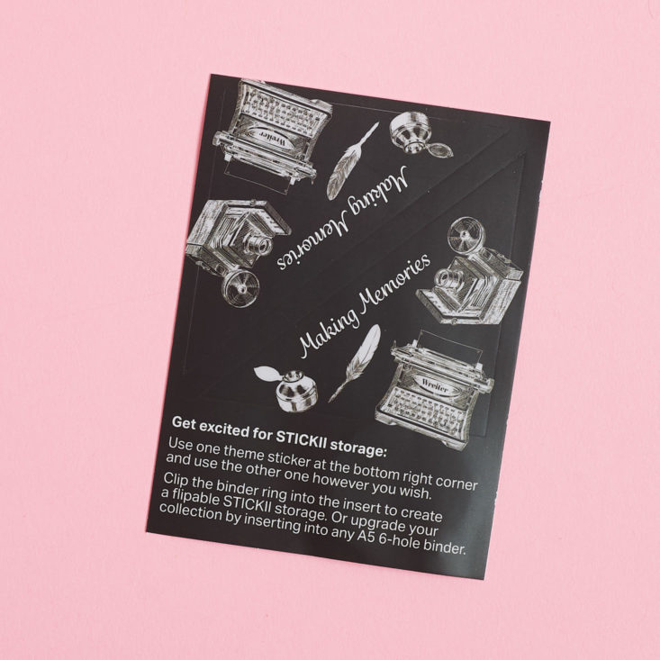 storage sleeve labels