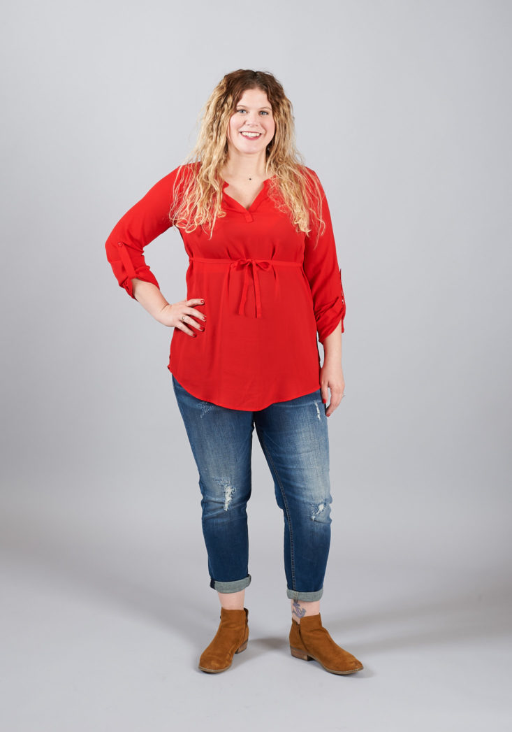 Stitch Fix Maternity April 2018 blouse 