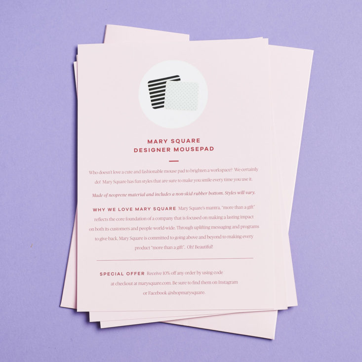mousepad in vine oh info card