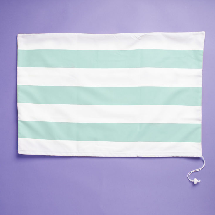green stripe chair cover