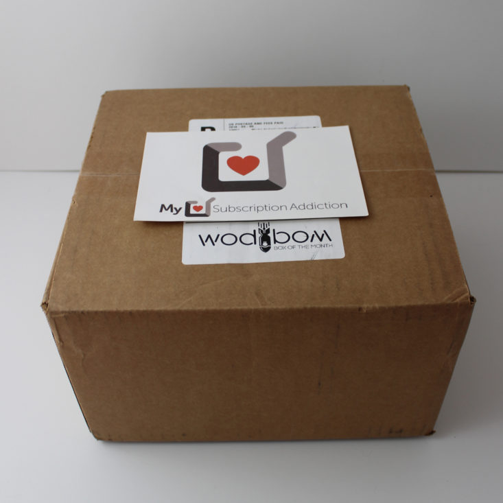 closed WODBOM cardboard box