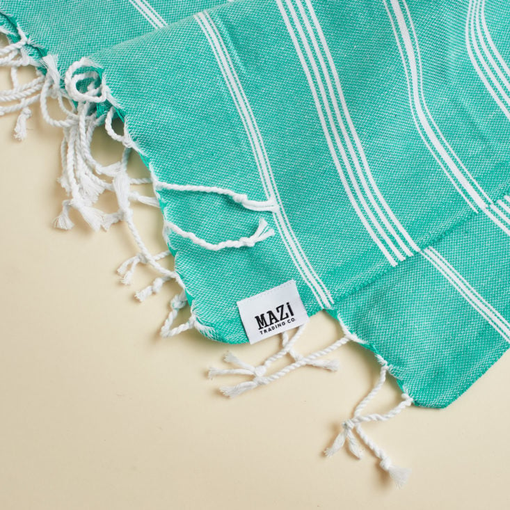 yogi surprise april 2018 wellness subscription box fringed towel