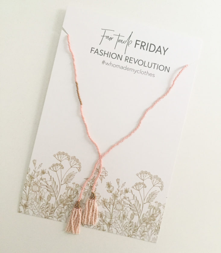 fair trade friday april 2018 necklace