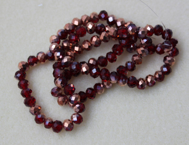 98 Piece Strand 6 x 4mm Half-Metallic Chinese Crystal Rondelle Beads
