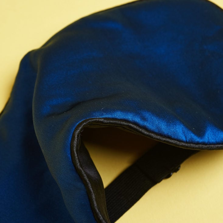close up of The Mulberry Silk Co Silk Sleep Mask