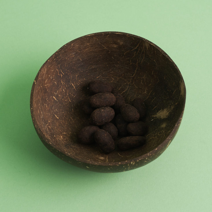 Optimum Nutrition Protein Almonds in coconut bowl