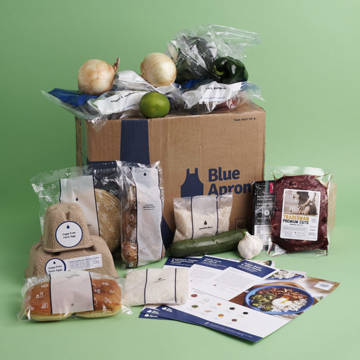 contents of may 2018 blue apron