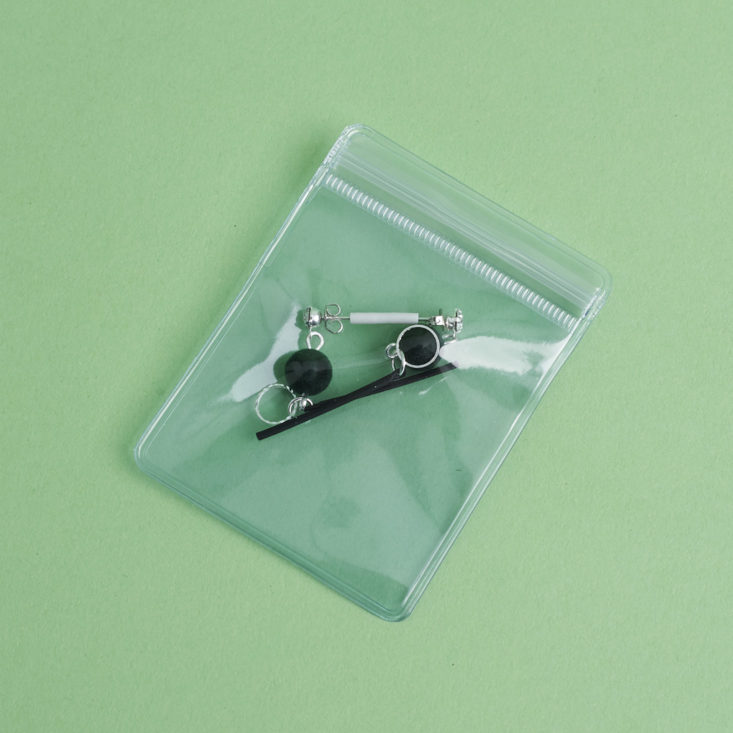 earrings in pouch