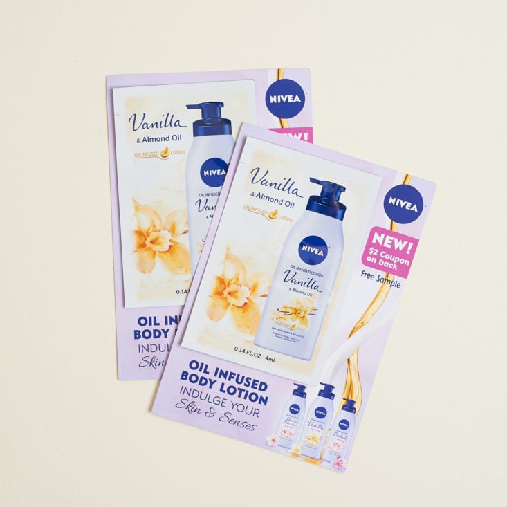 nivea lotion packets