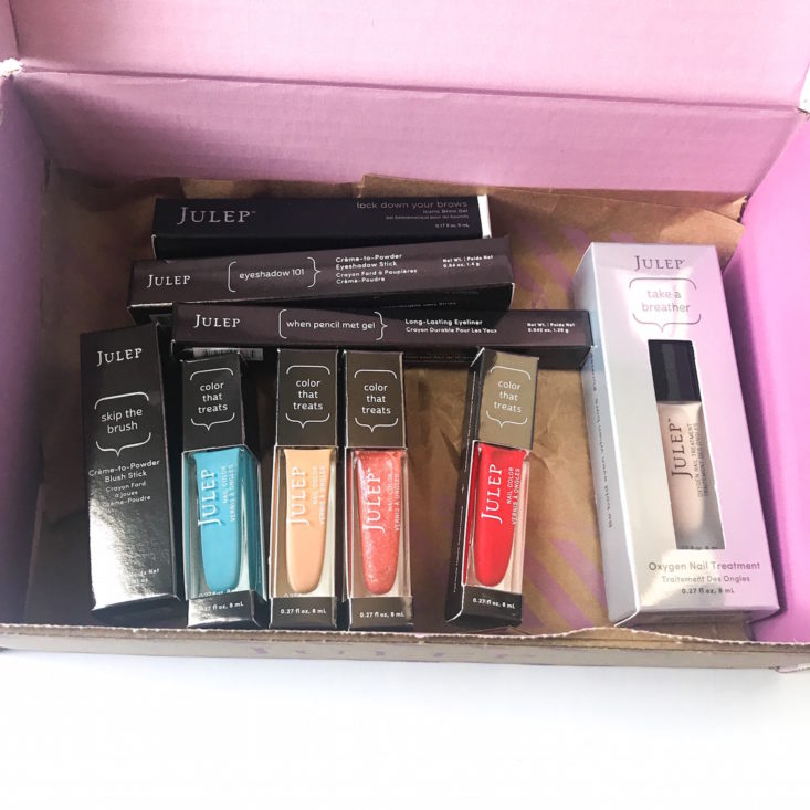 products indie the Julep mystery box