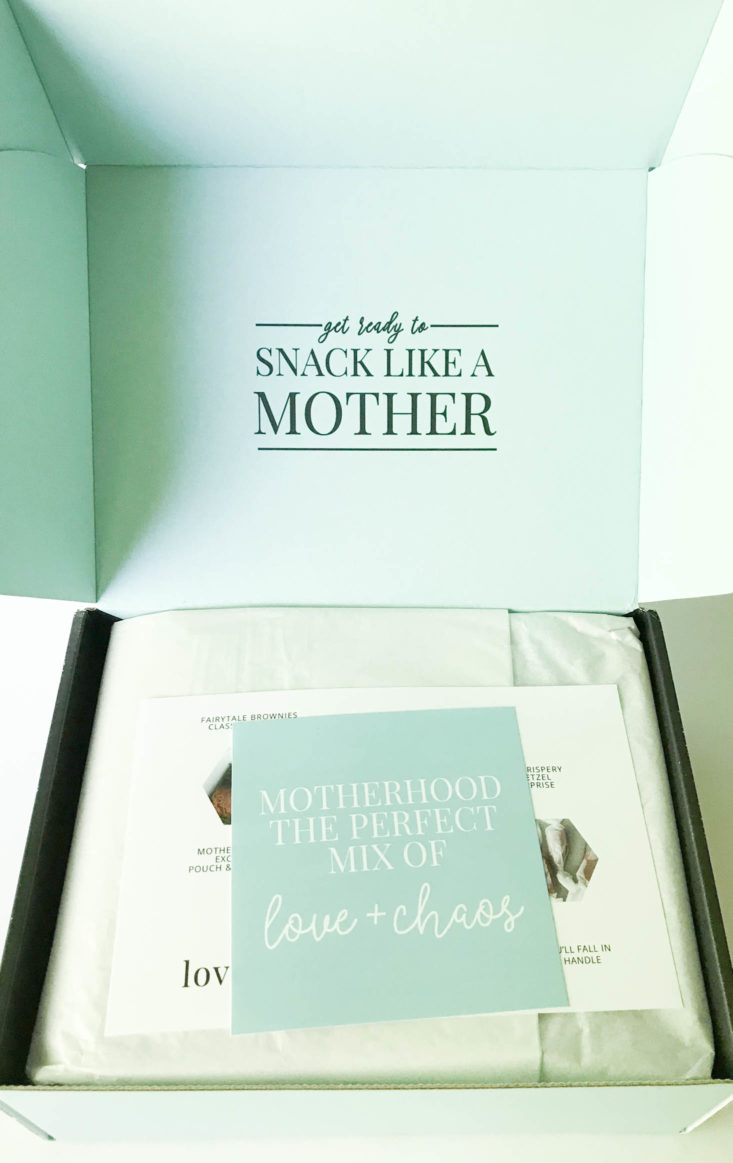 open Mother Snacker box
