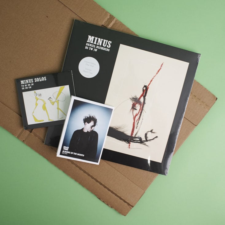 Rough Trade LP Club contents with mailer
