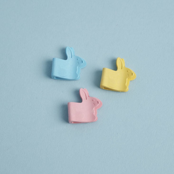 3 Colorful Rabbit Clips