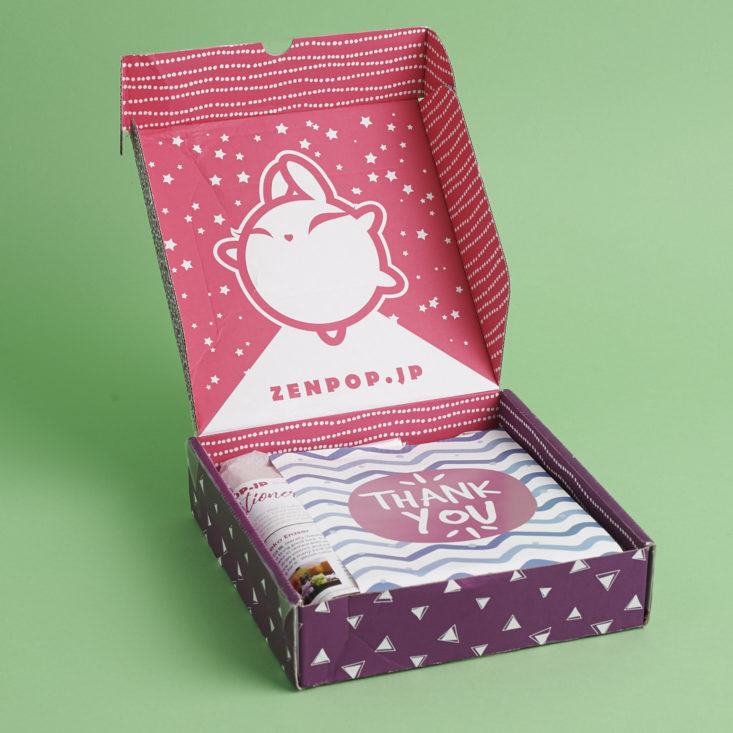 open ZenPop Stationery Pack box