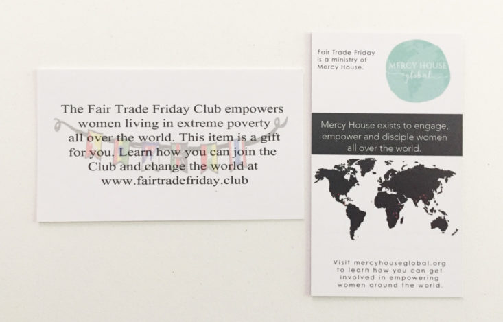 fair trade friday bracelet of the month april 2018 booklet