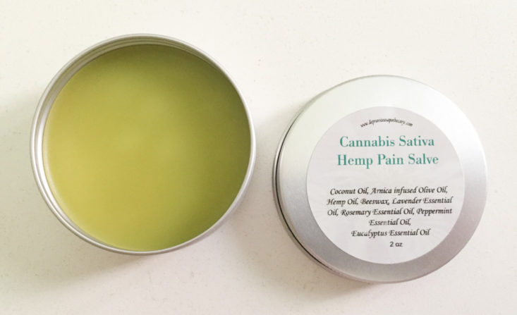 Cannabis Sativa Hemp Pain Salve, 2 ounces