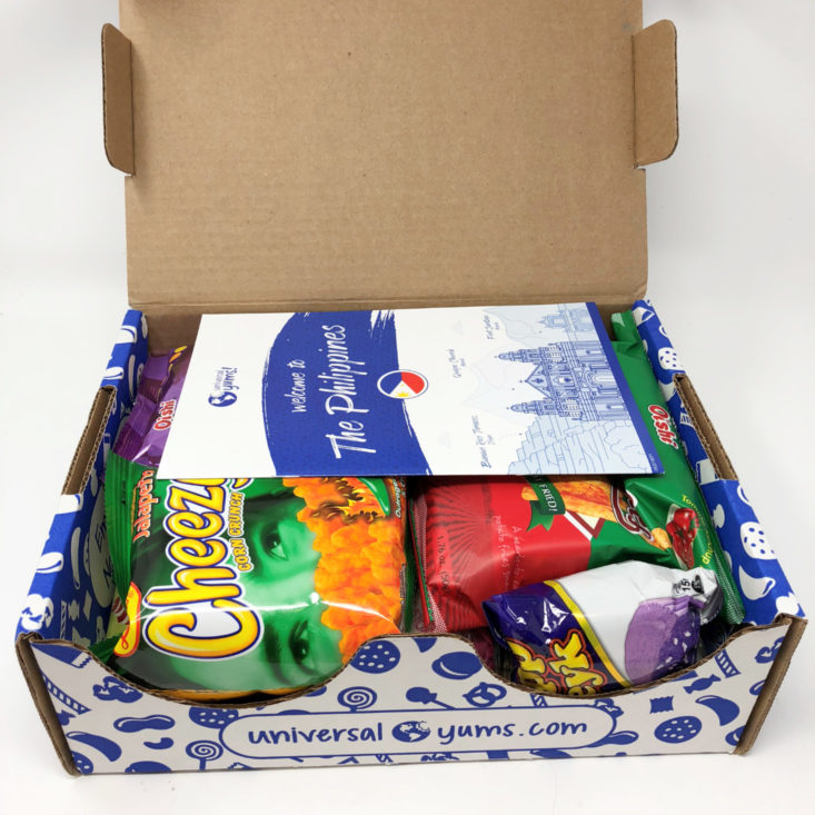 products inside Universal Yums box