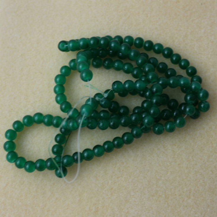 Blueberry Cove Beads May 2018 Green Rounds