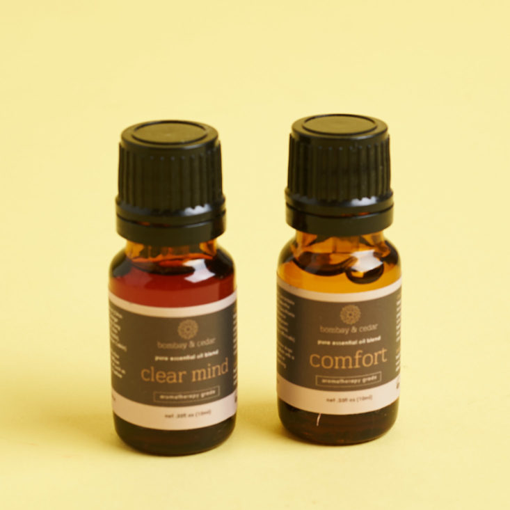 essential oils set by bombay and cedar