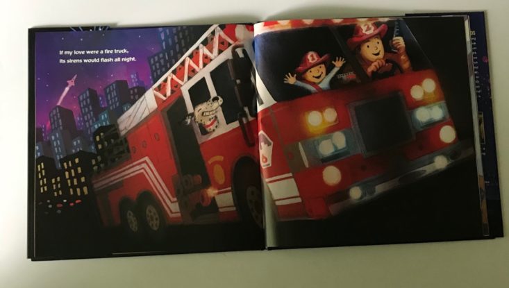 Bookroo Picture Book Box Review June 2018 -7) firetruck inside