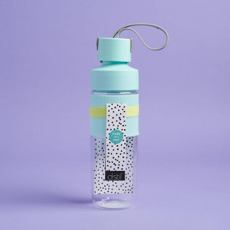 causebox summer blue dstil reusable plastic waterbottle