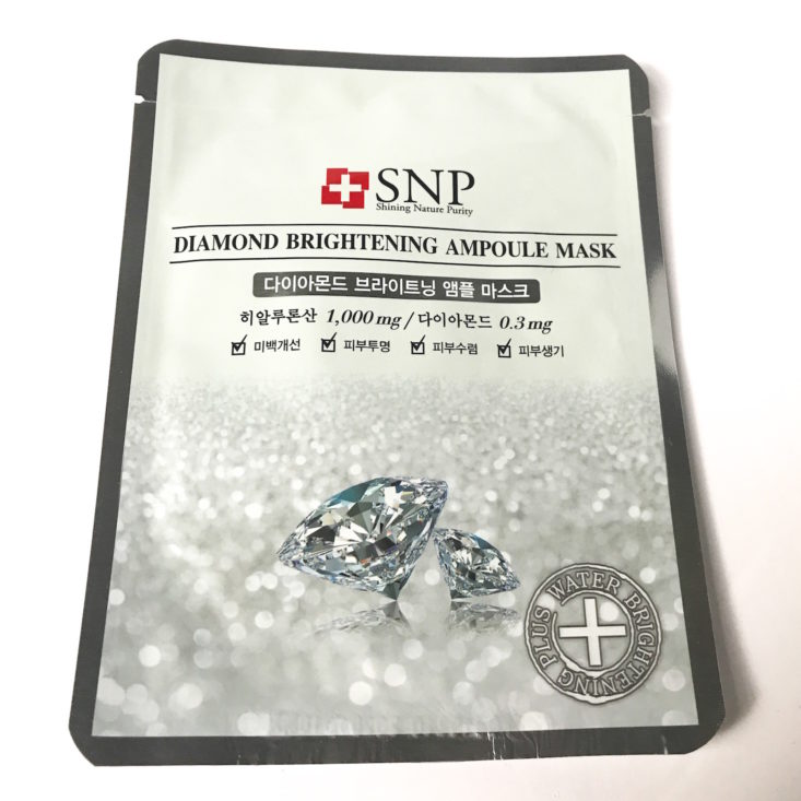 SNP Diamond Essence Ampoule Mask, 