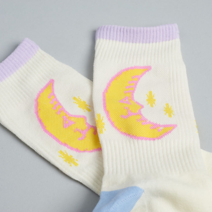 quirky crate moon socks
