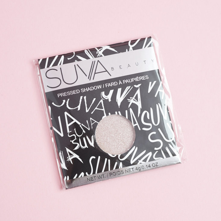 Suva Beauty shimmer eyeshadow in package