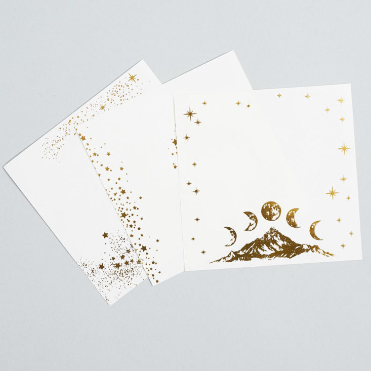 stickii club gold foil space papers