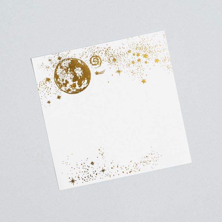 stickii club foil space note sheet