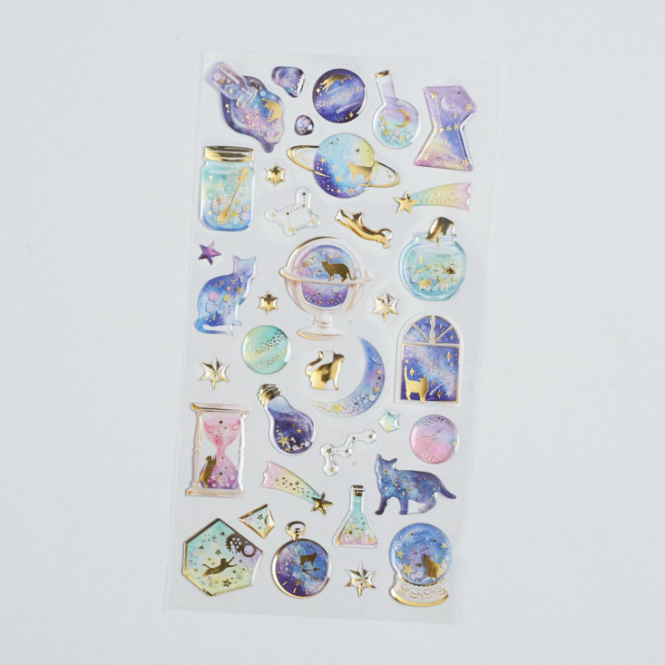 stickii club cats and constellations sticker sheet
