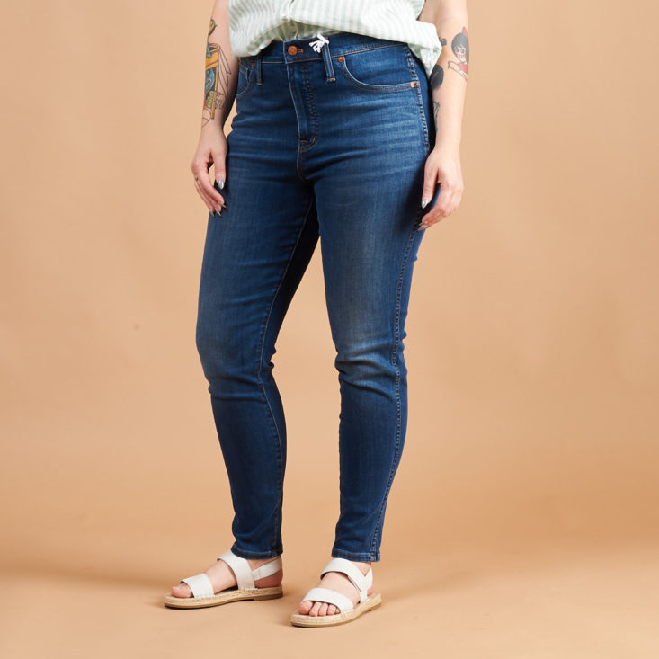 Madewell 10 inch High rise skinny jeans