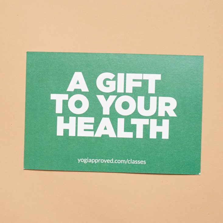 a gift to your health card