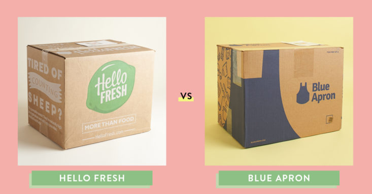 hello fresh vs. blue apron shipping