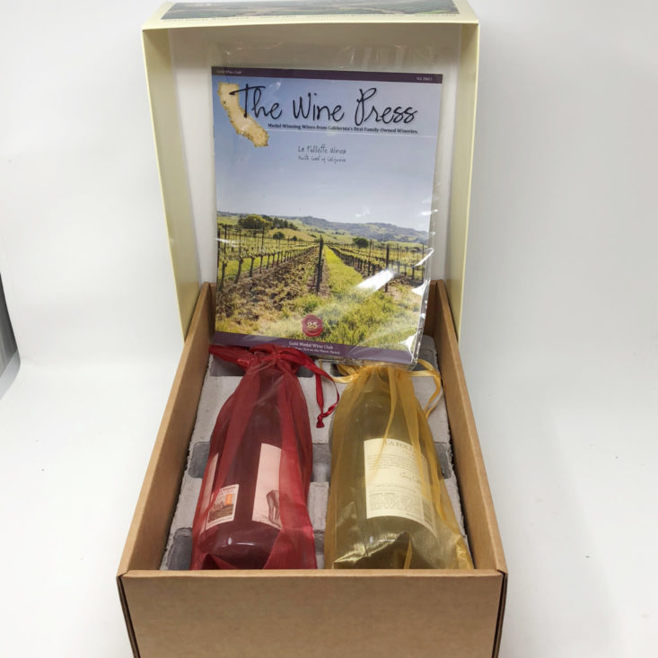 open Gold Medal Wine Club box