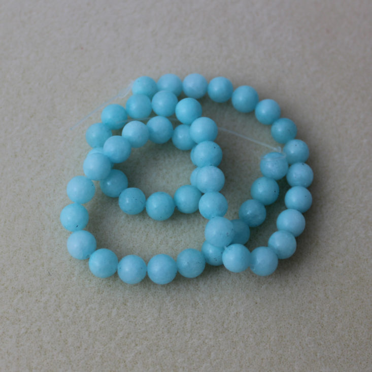 15” Strand 8mm Sky Blue Quartz (Dyed) Round Beads