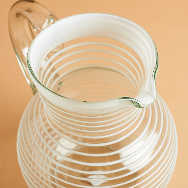 globein tea party pitcher from above