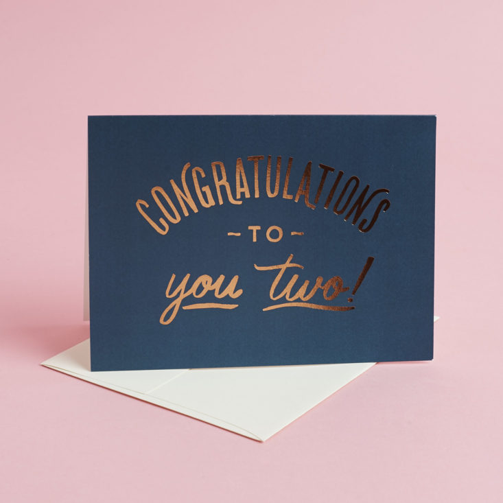 congratulations to you two card