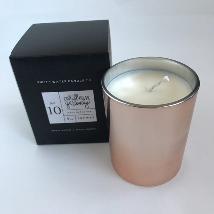 Sweet Water Décor Caribean Getaway Soy Candle-Rose Gold Candle 