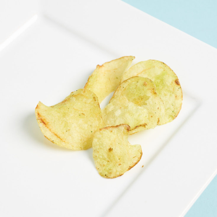 japan crate potato chips on plate