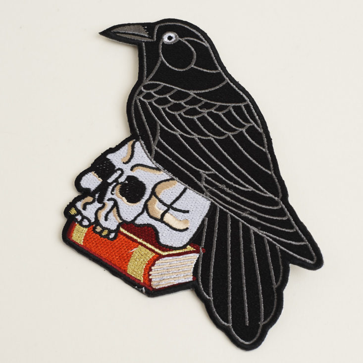close up of Raven patch