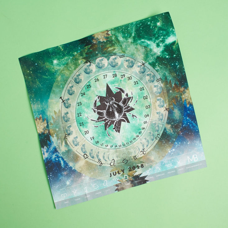 moon box moon calendar mat