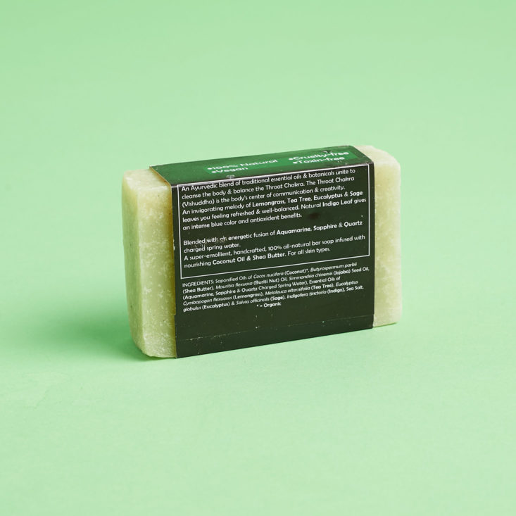 moon box ingredients on soap