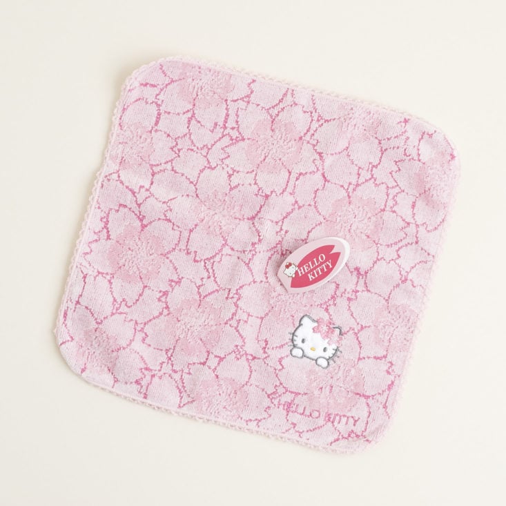 Pink Sakura Hello Kitty Washcloth
