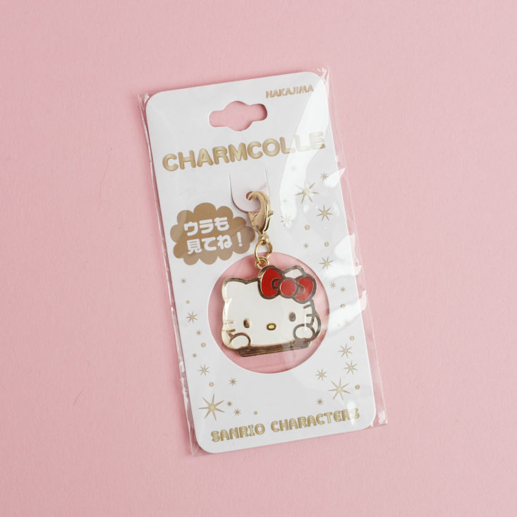 Metal and enamel Hello Kitty Charm in package