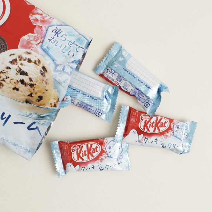 Kit Kat Cookies and Ice Cream pouring out of bag