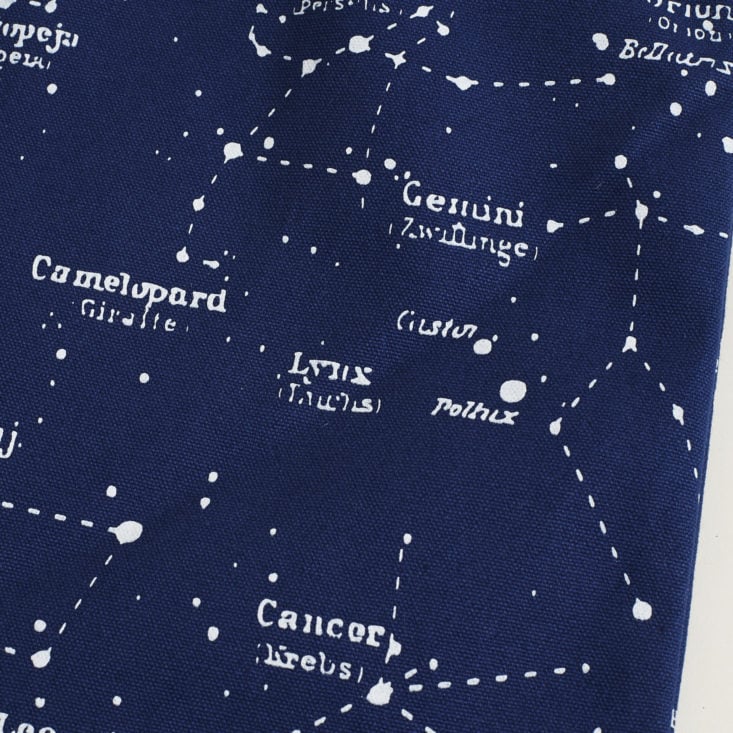 close up of Constellation Tote Bag