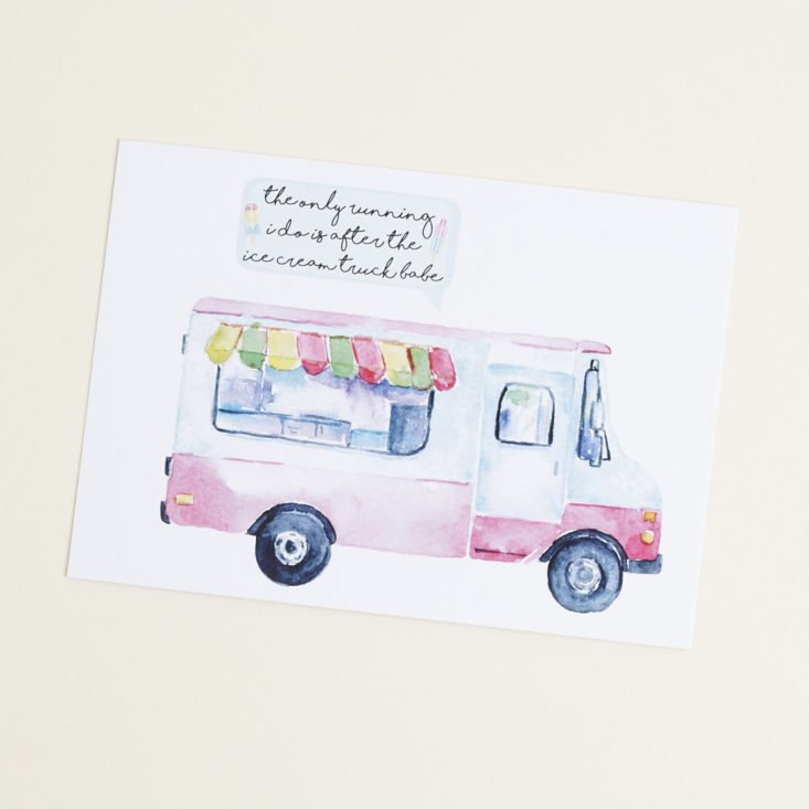 Ice Cream Truck Postcard