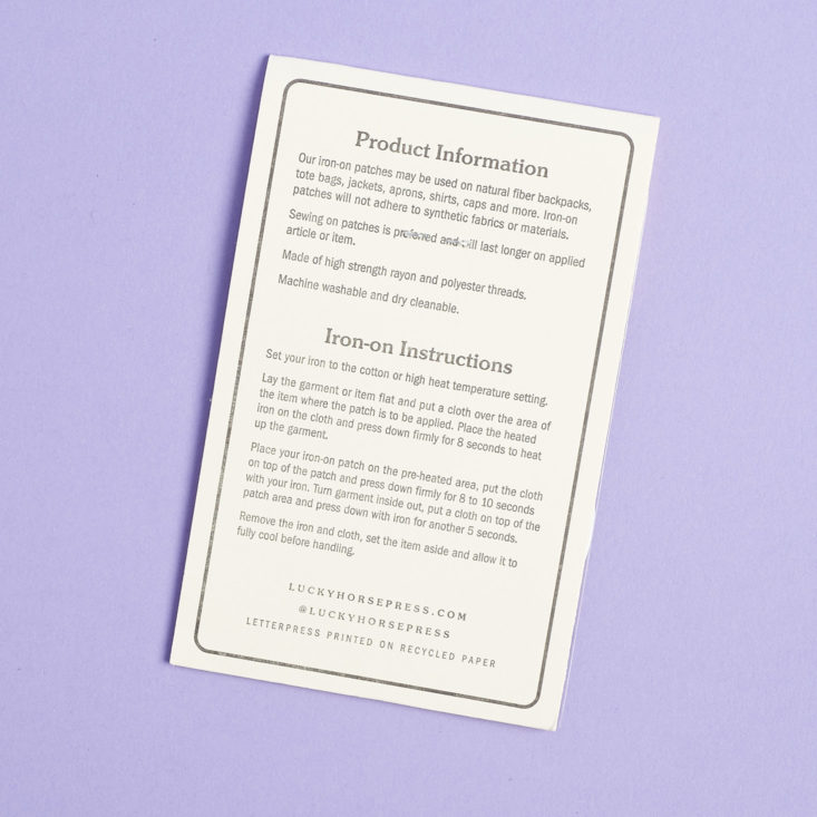 quirky post info card